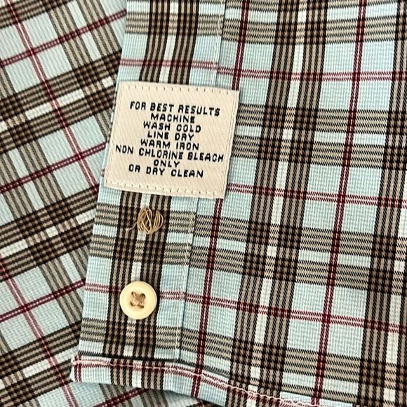Peter Millar Cotton/Nylon/Spandex Travel Business Shirt L Men’s Modified Button - Picture 6 of 6